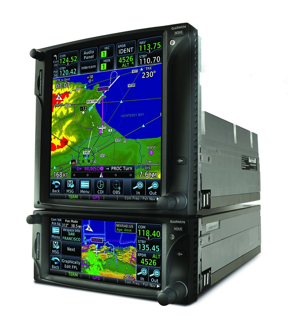 aircraft GPS double monitor