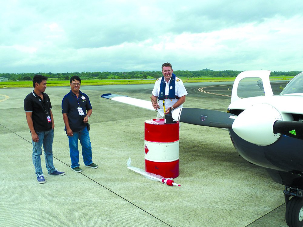 Avgas fill-up in the Phillipines