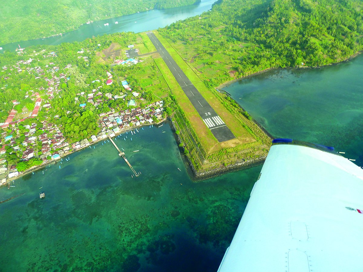 landing strip at Banda Neira