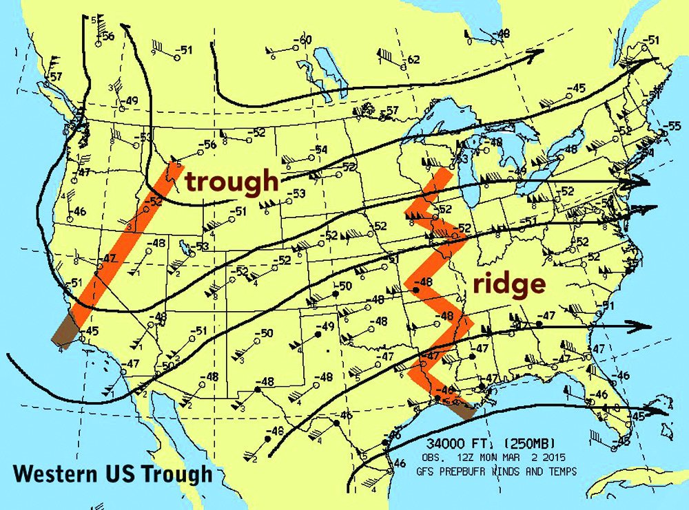 Western US trough