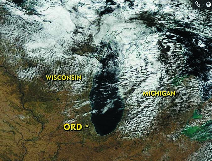 NASA satellite weather image lake Michigan