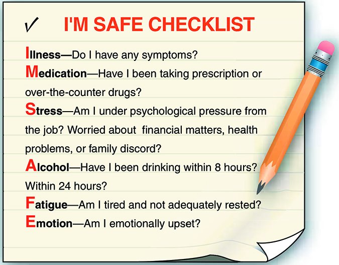 PILOT SAFETY CHECKLIST